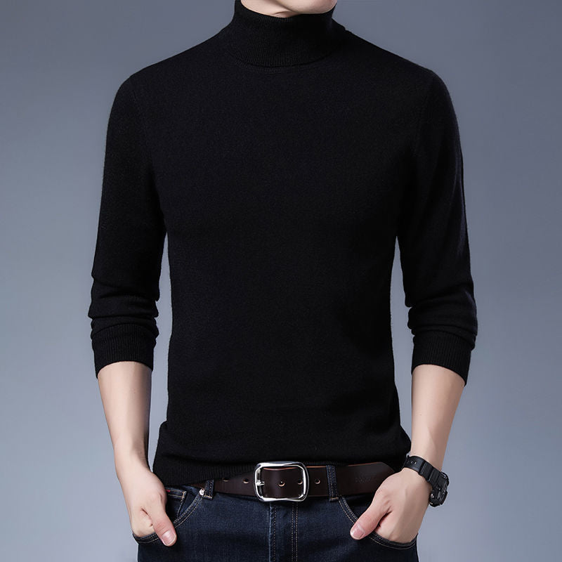 Herren Rollkragenpullover aus hochwertiger Wolle Aliams