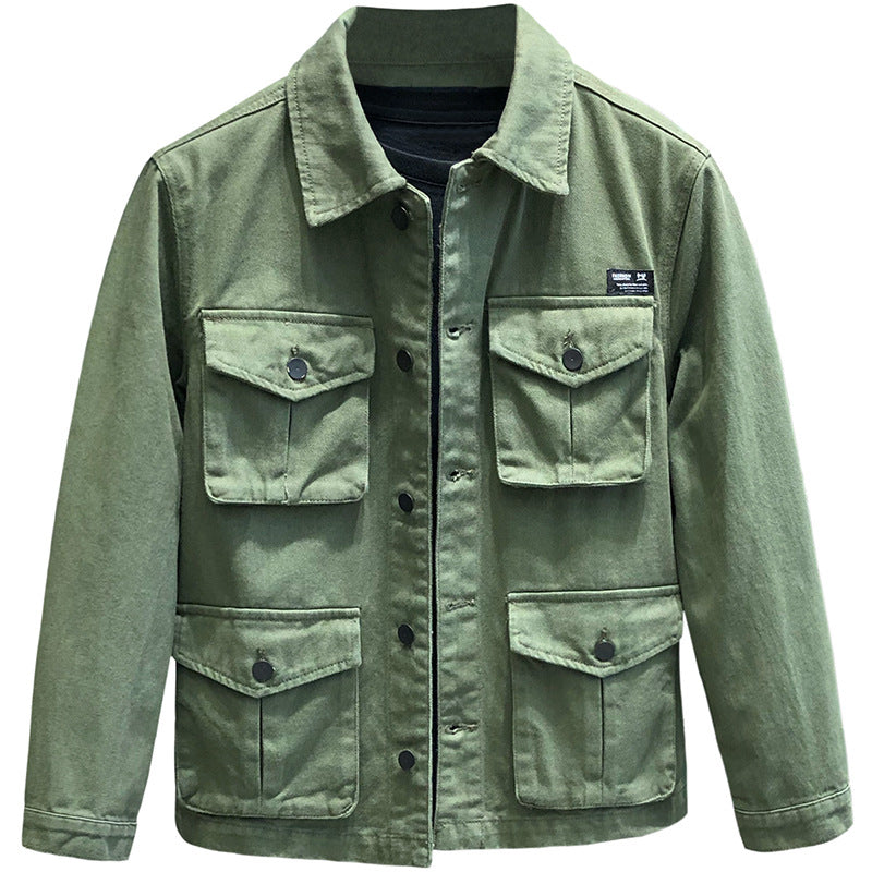 Herren vielseitige Utility-Jacke mit zahlreichen Funktionstaschen Aliams