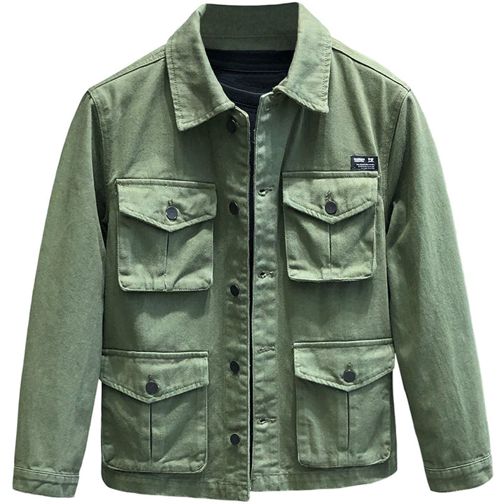 Herren vielseitige Utility-Jacke mit zahlreichen Funktionstaschen Aliams