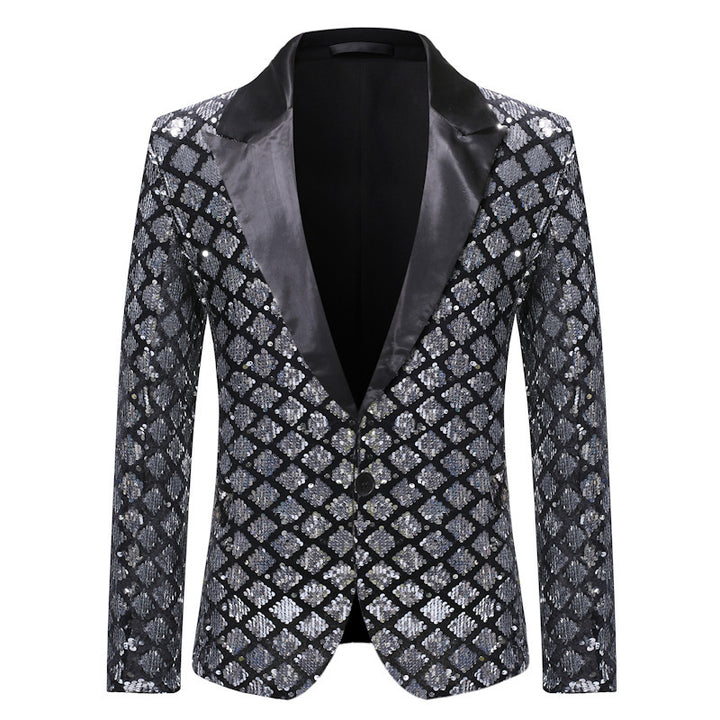 Herren Glitzernder Paillettenblazer Aliams