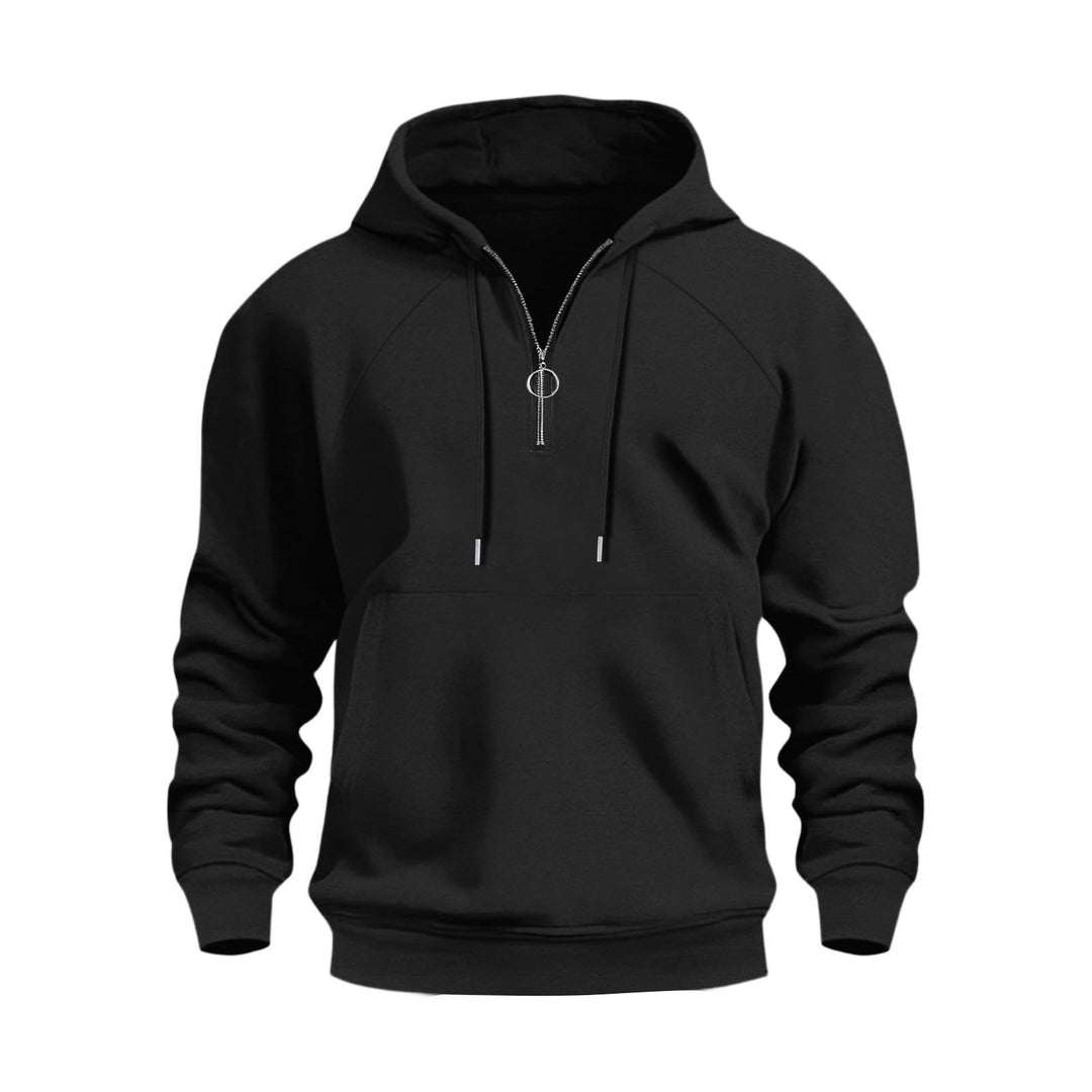 Herren funktionale Kapuzenpullover mit halbem Reißverschluss Aliams