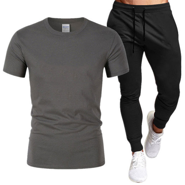 Herren Sportliches T-Shirt und Jogginghose Set Aliams