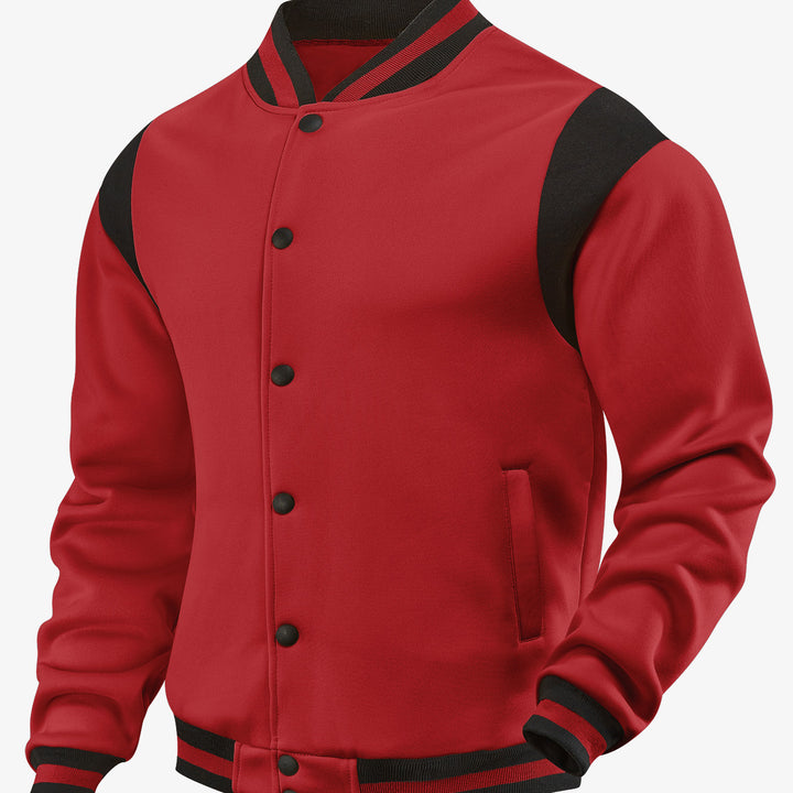 Herren Baseballjacke mit kontrastierenden Ärmeln Aliams