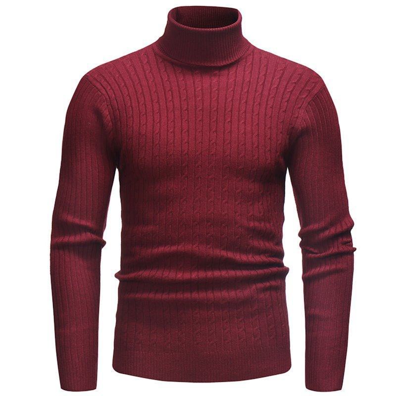 Herren feinstrick Rollkragenpullover Aliams