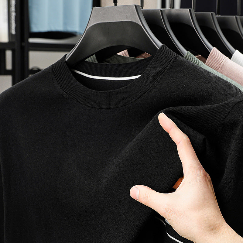 Herren atmungsaktives Langarm-Oberteil aus hochwertigem Baumwollmix Aliams