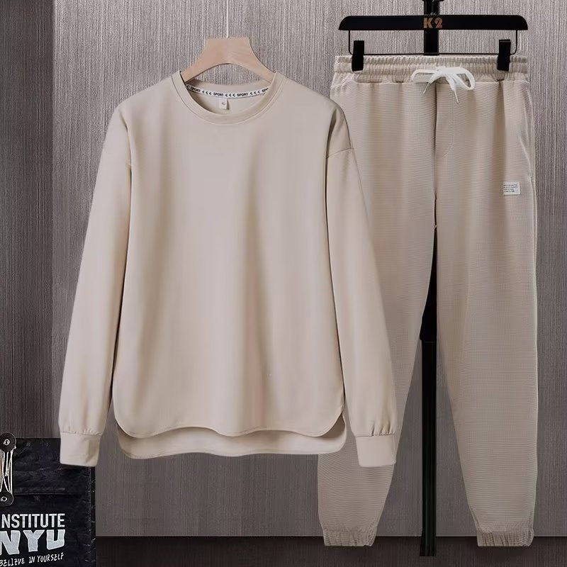 Damen komfortables Sweatshirt und lässige Jogginghose Set Aliams