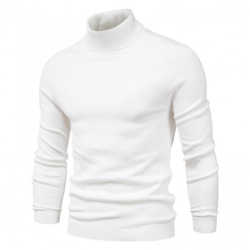 Herren eleganter Rollkragenpullover aus hochwertiger Baumwollmischung Aliams