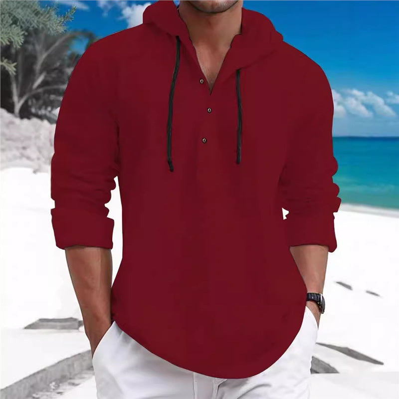 Herren Freizeitpullover mit Kapuze Aliams