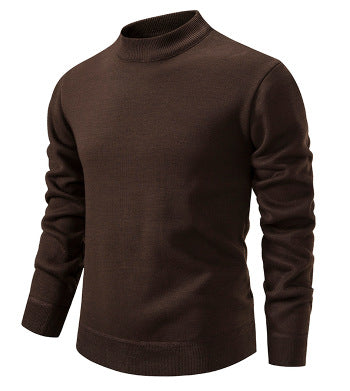 Herren Hochwertiger Strickpullover mit modernem Stehkragen Aliams