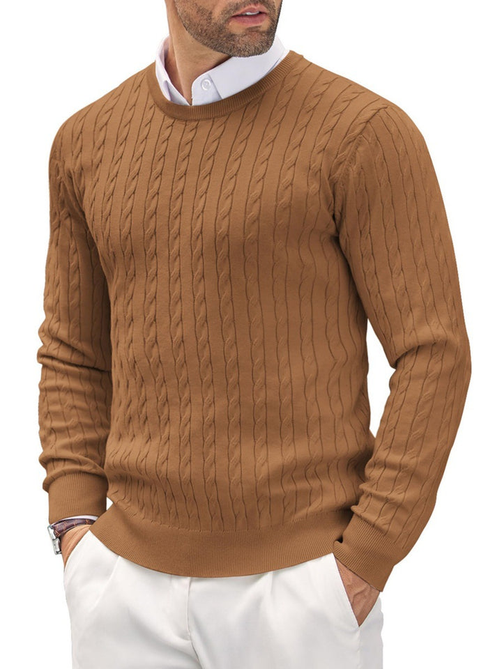Herren Strickpullover mit Fischgratmuster Aliams