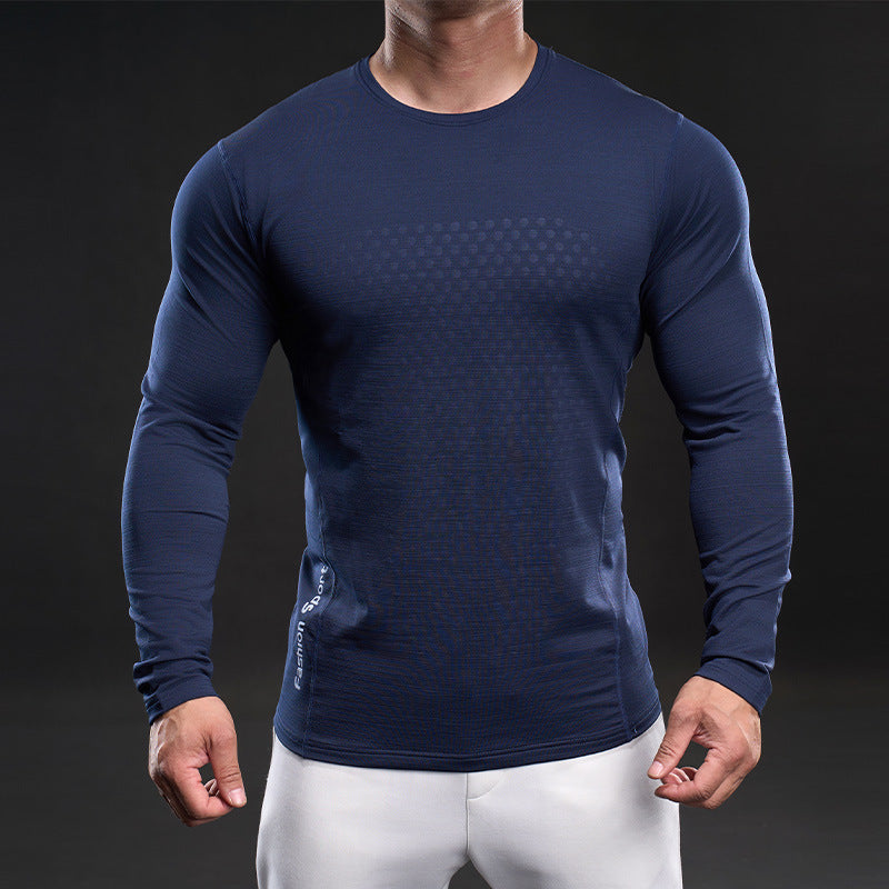 Herren atmungsaktives Langarm-Funktionsshirt Aliams