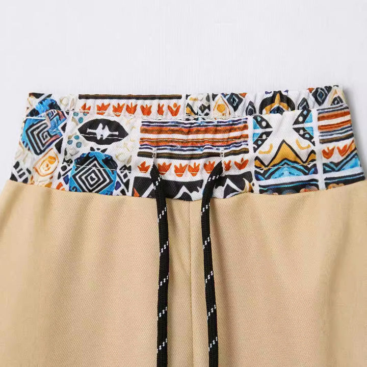 Herren sportliches Kurzarmhemd und Shorts-Set mit dekorativem Design und atmungsaktiven Materialien Aliams