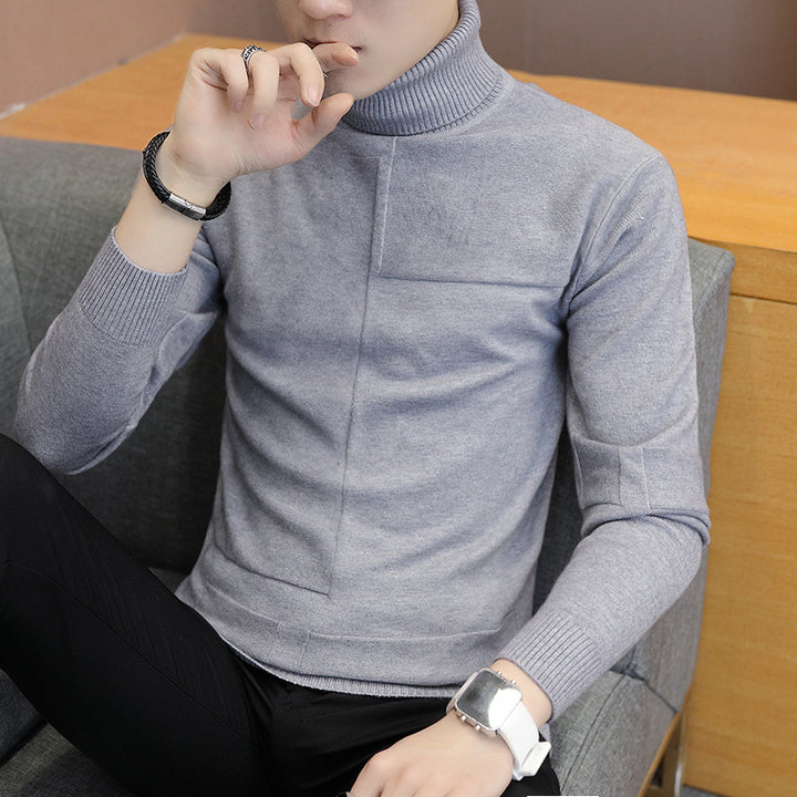 Herren Rollkragenpullover mit Strukturdesign Aliams