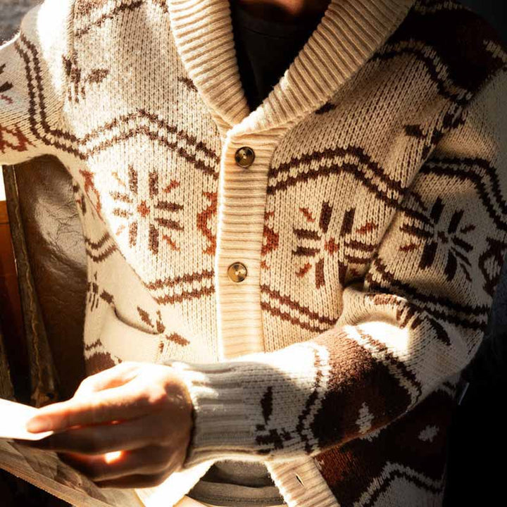 Damen Strickjacke mit aufwendigem Muster Aliams