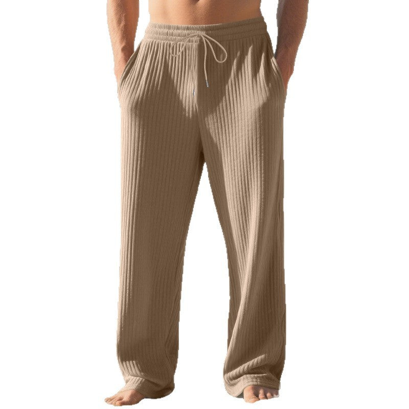 Herren bequeme Strandhosen aus atmungsaktivem Gewebe mit elastischem Bund Aliams