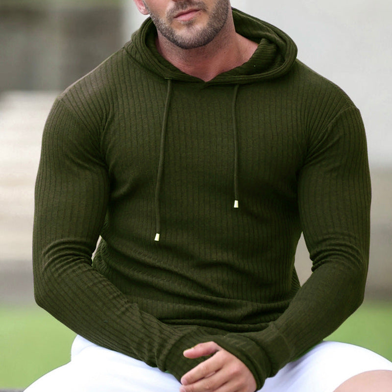 Herren Hoodie mit feuchtigkeitsregulierender Baumwollmischung und strukturiertem Design Aliams