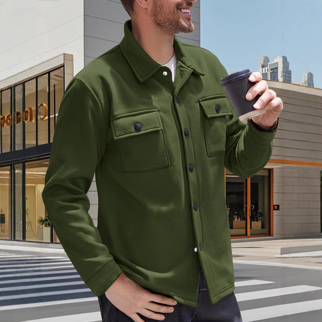 Herren Freizeithemd mit verschließbaren Brusttaschen Aliams