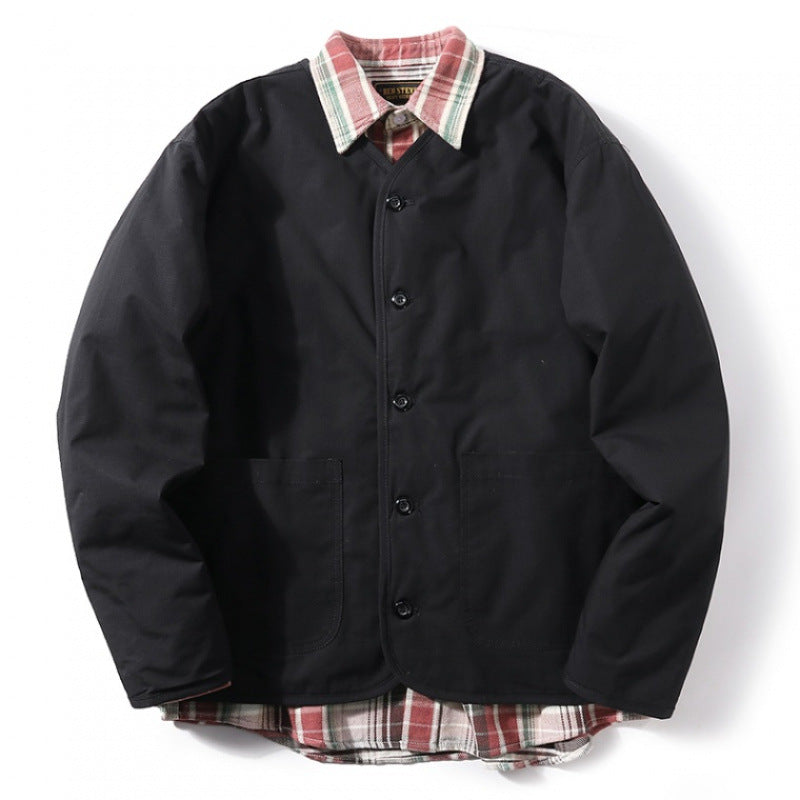 Herren gesteppte Freizeitjacke mit praktischem Kragen und innovativen Innenfutter Aliams