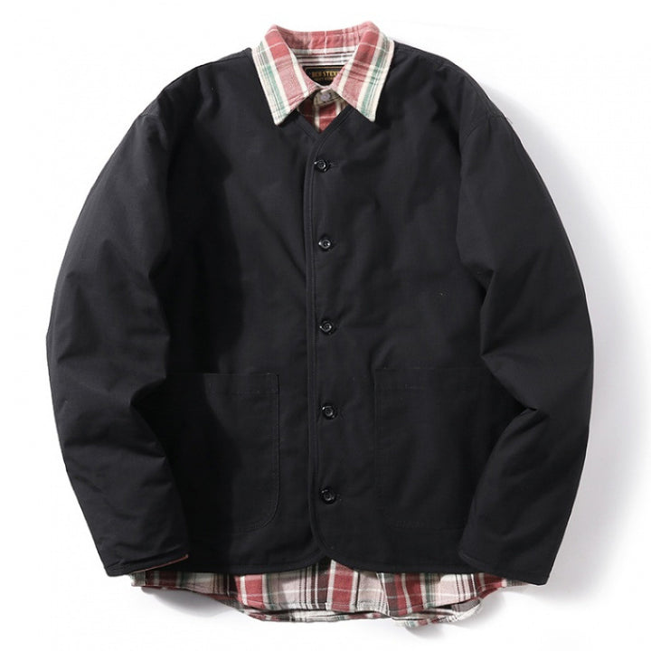 Herren gesteppte Freizeitjacke mit praktischem Kragen und innovativen Innenfutter Aliams