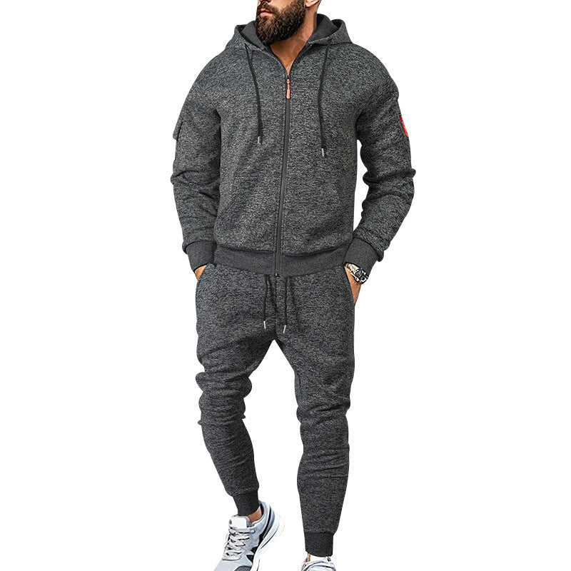 Herren sportliches Hoodie-Trainingsanzug-Set mit atmungsaktiven Eigenschaften Aliams