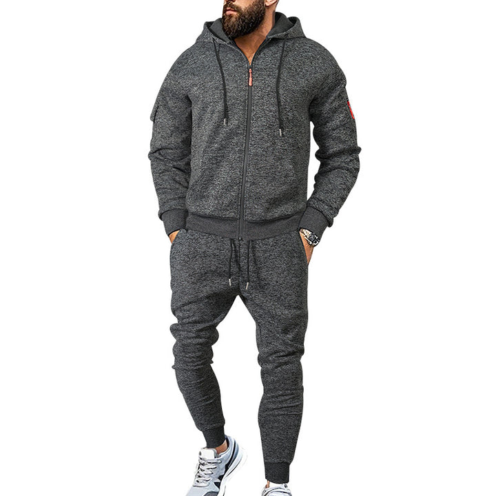 Herren sportliches Hoodie-Trainingsanzug-Set mit atmungsaktiven Eigenschaften Aliams