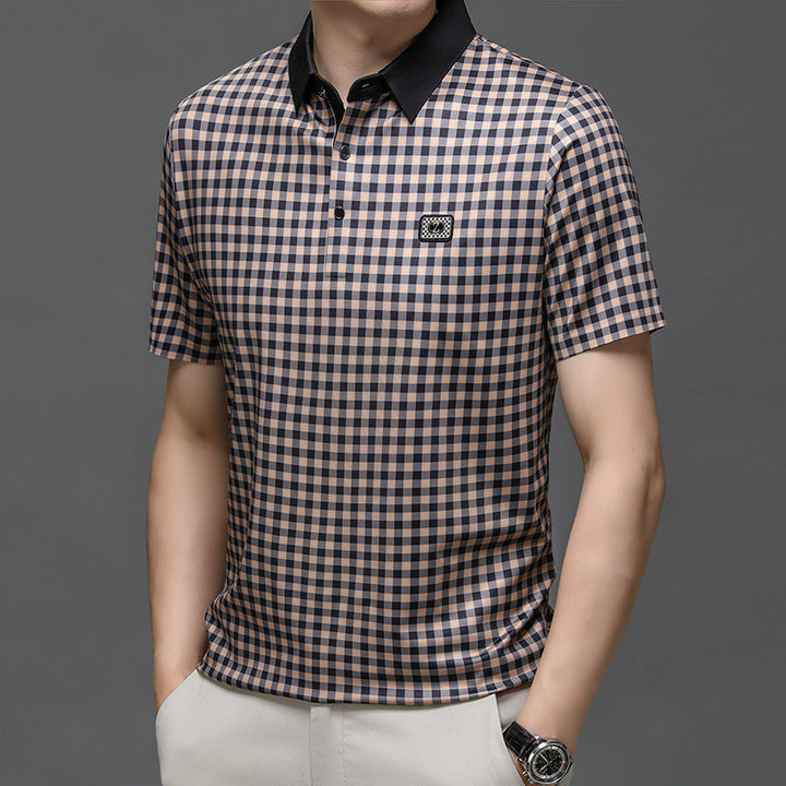 Herren Karomuster Poloshirt Aliams