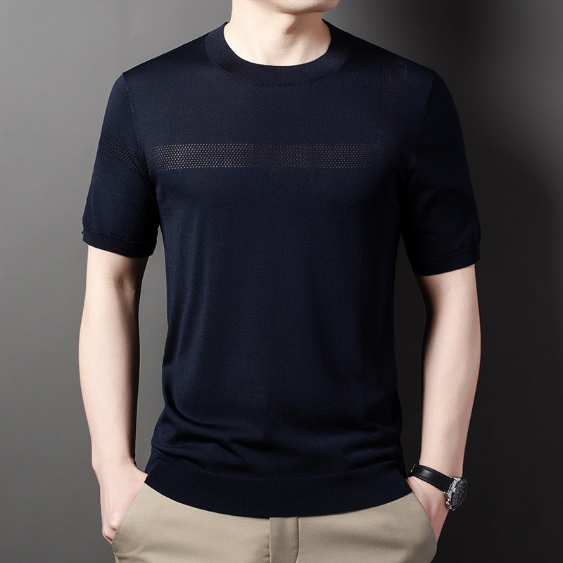 Herren sportliches T-Shirt mit atmungsaktiven Netzpaneelen Aliams