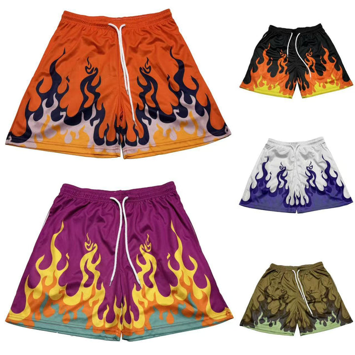 Herren Schwimmshorts mit Flammendetails Aliams