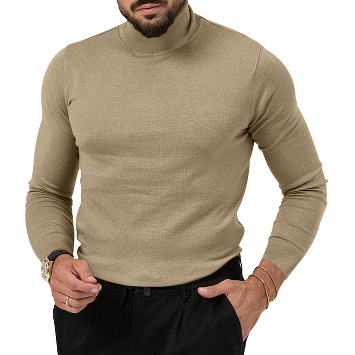 Herren eleganter Rollkragenpullover aus hochwertiger Wolle Aliams