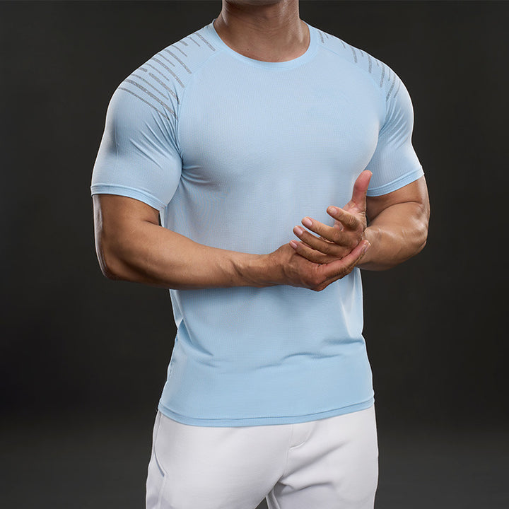 Herren Funktionales Fitness-T-Shirt mit innovativen Belüftungszonen Aliams