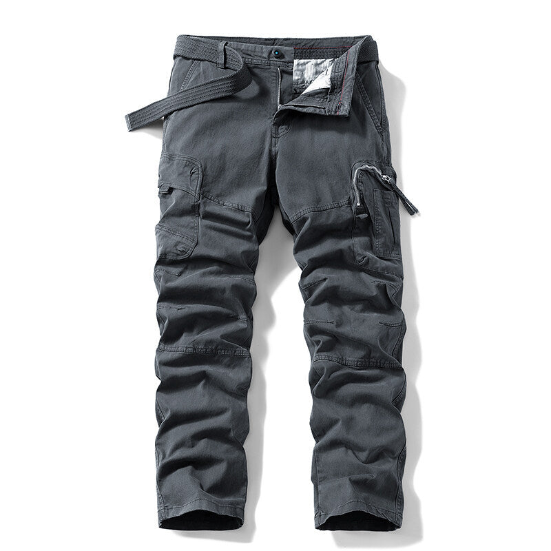 Herren Cargo-Hose mit praktischen Taschen und elastischem Bund Aliams