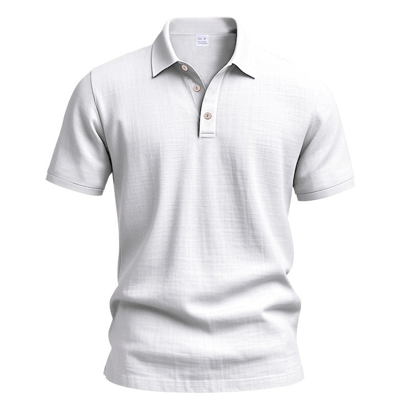 Herren Poloshirt mit strukturiertem Design und modischen Knopfdetails Aliams