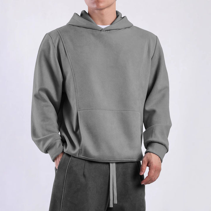 Herren Kapuzenpullover mit praktischem Kängurutaschen-Design und weichem Innenfutter Aliams