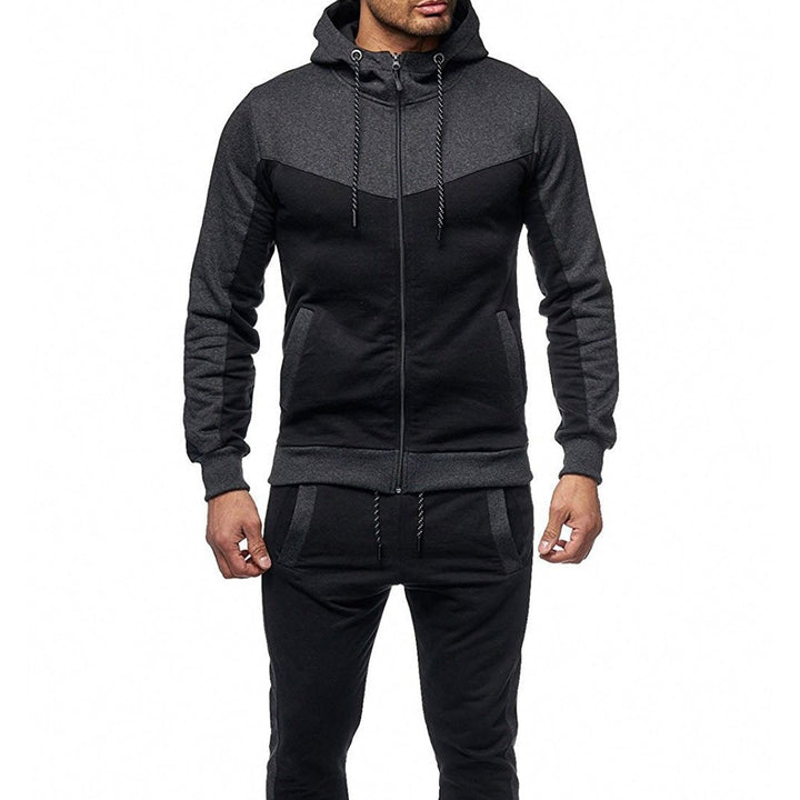 Herren Sportanzug mit Kapuze und seitlichen Taschen Aliams