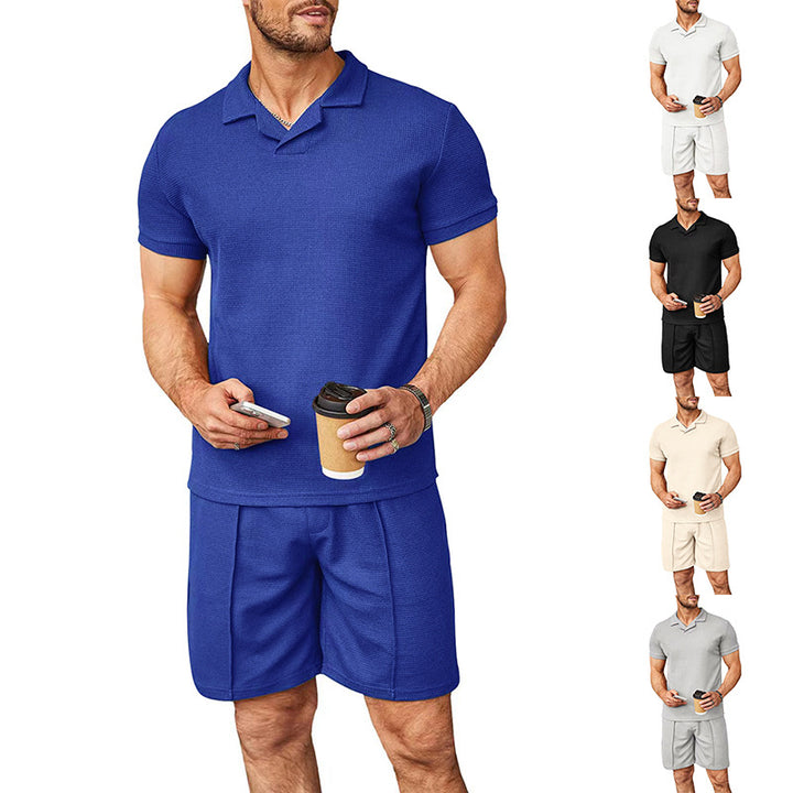 Herren Poloshirt und Shorts Set Aliams