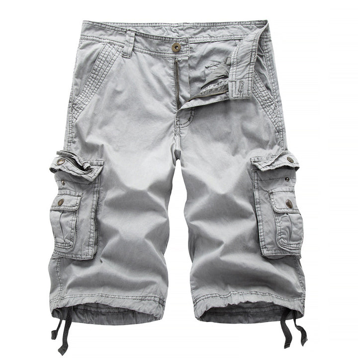 Herren Cargoshorts mit multifunktionalen Taschen und elastischem Bund Aliams