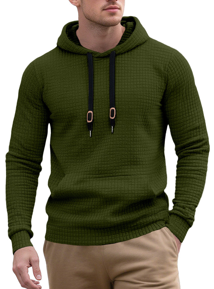 Herren Hoodie mit strukturierter Oberfläche und modischem Design Aliams