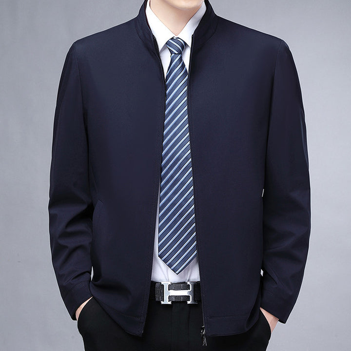 Herren elegante Übergangsjacke mit modernem Stehkragen Aliams