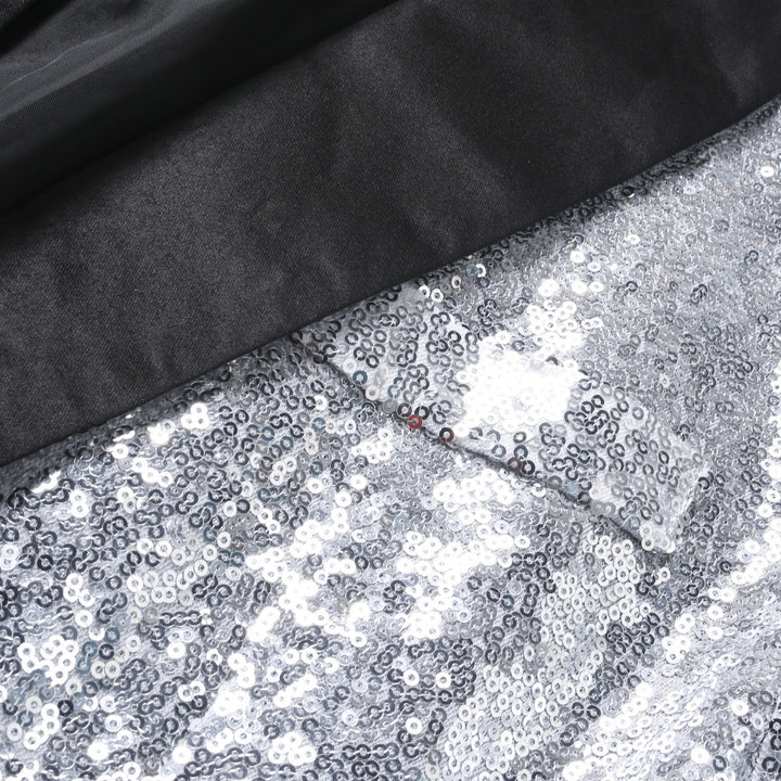 Herren eleganter Pailletten Blazer mit glänzendem Revers Aliams