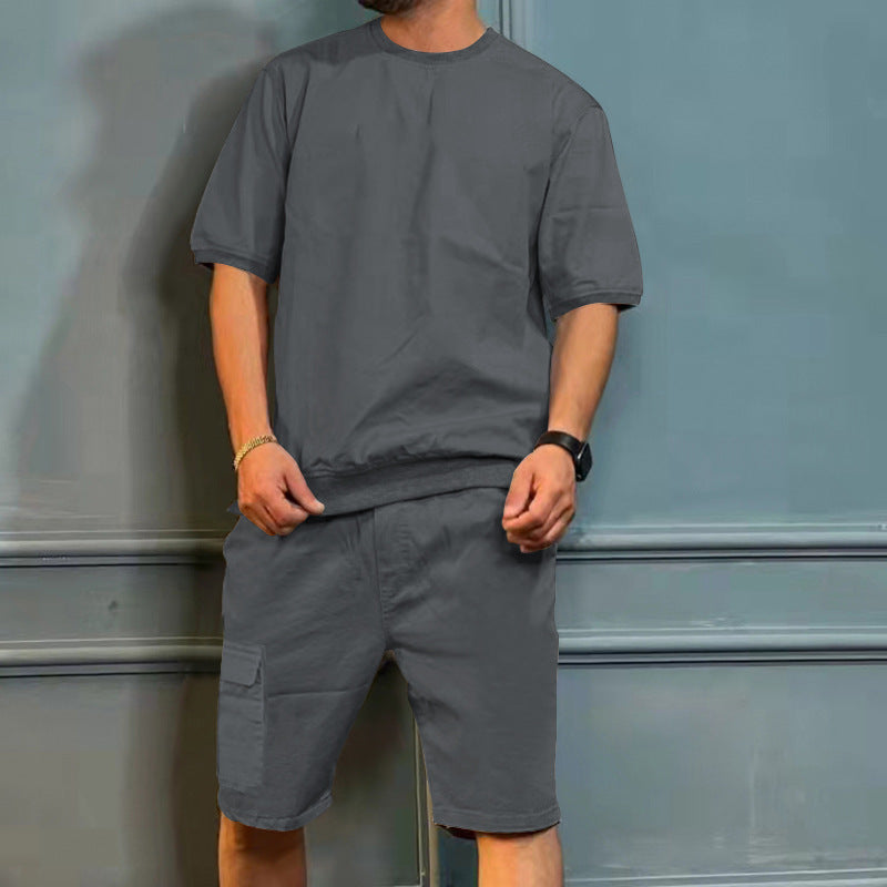 Herren Freizeitoberteil mit modernen Cargo-Shorts Aliams