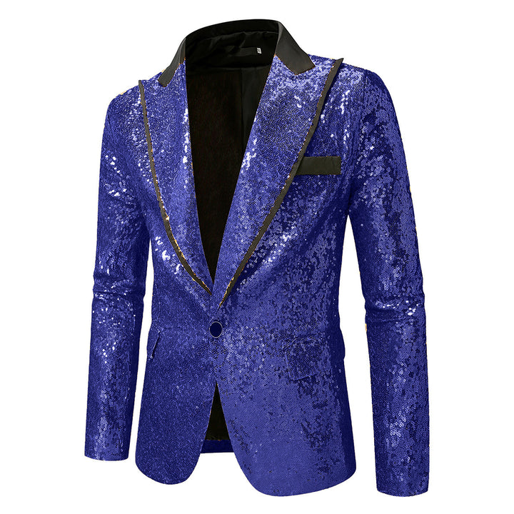 Herren Glitzernder Smokingblazer aus hochwertigem Satin Aliams