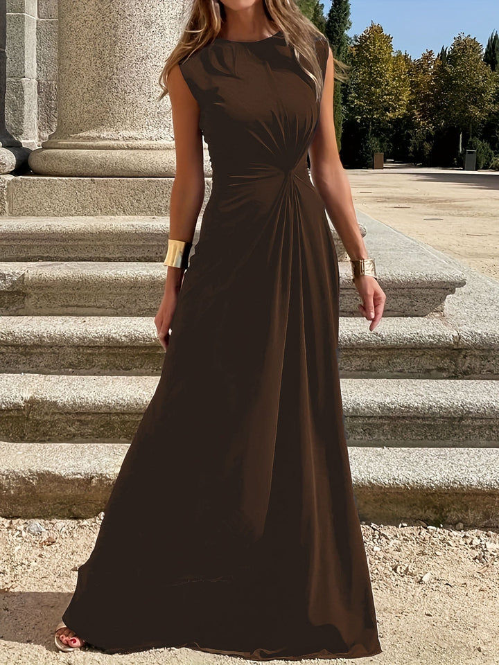 Damen Elegantes Abendkleid mit Schickem Faltenwurf und Figurbetontem Schnitt Aliams