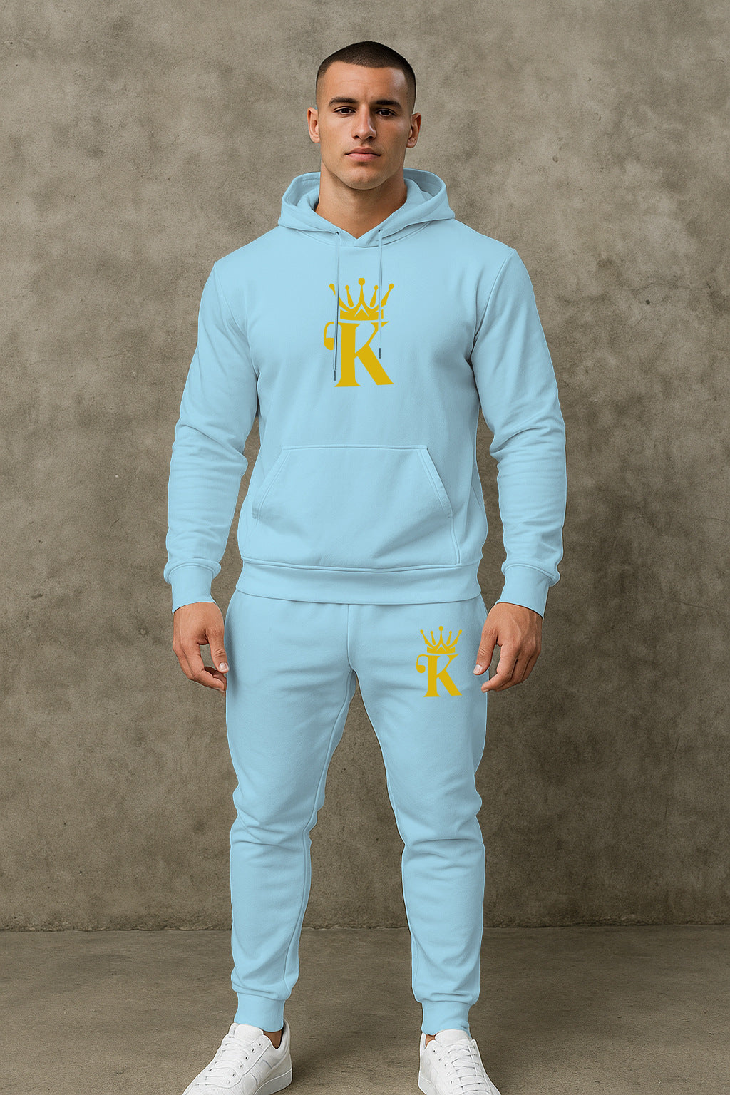 Herren bequemer Hoodie und Jogginghose Set Aliams