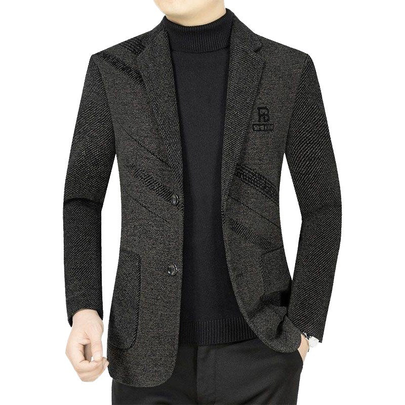 Herren Casual Slim Fit Jacke aus technischem Stoff Aliams