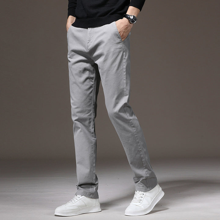 Herren elegante Chino-Hose mit lässigem Schnitt Aliams