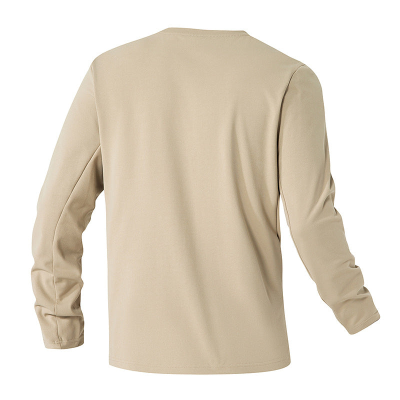 Herren Funktionales Langarmshirt mit praktischer Brusttasche Aliams