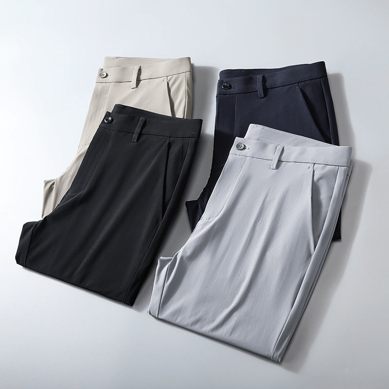 Herren klassische Anzughose mit schmalem Schnitt und bequemen Eigenschaften Aliams