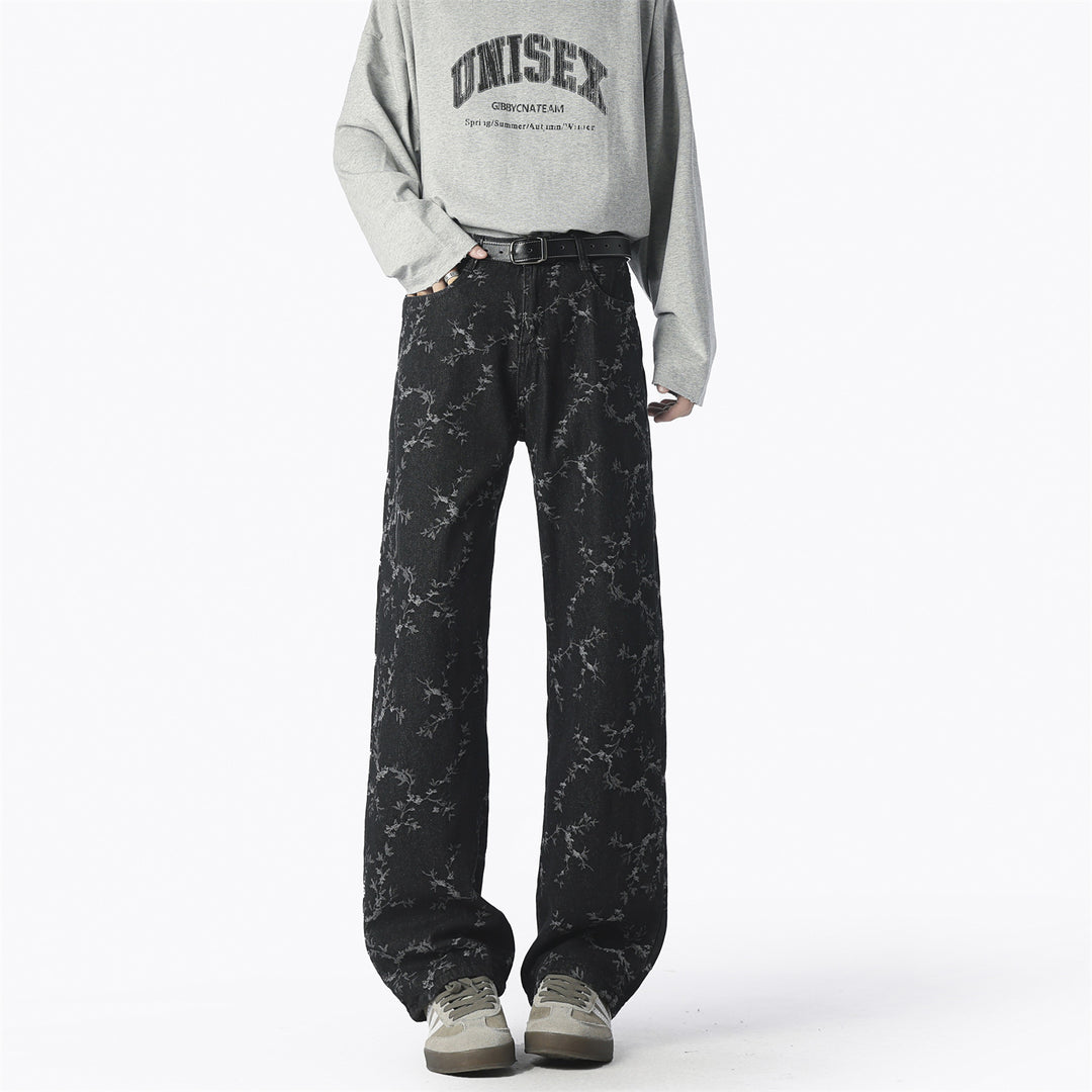 Herren Weite Jeans mit einzigartigem Muster und hohem Tragekomfort Aliams