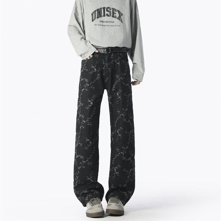 Herren Weite Jeans mit einzigartigem Muster und hohem Tragekomfort Aliams