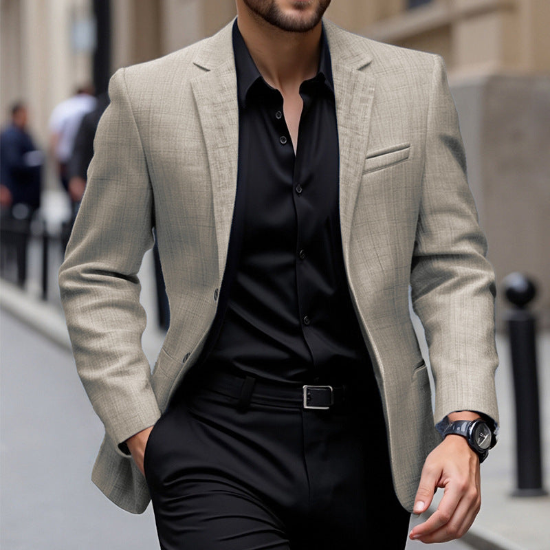Herren eleganter strukturierten Blazer Aliams